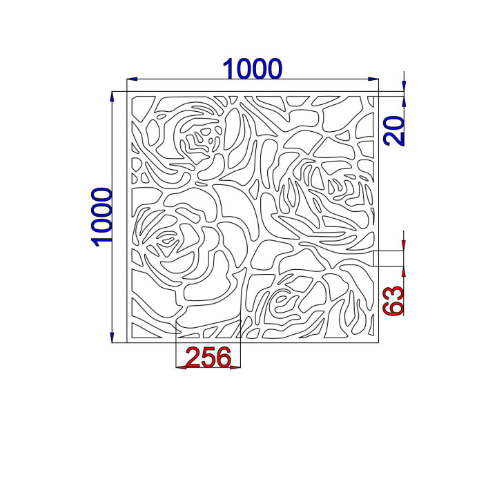 Designový plech Vzor F001