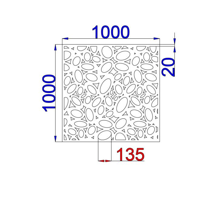 Designový plech Vzor K001