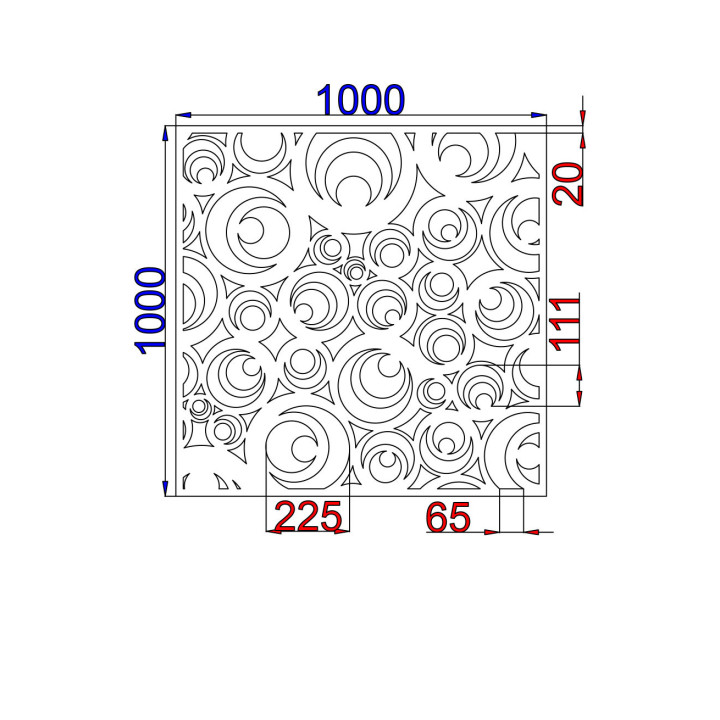 Designový plech Vzor K002