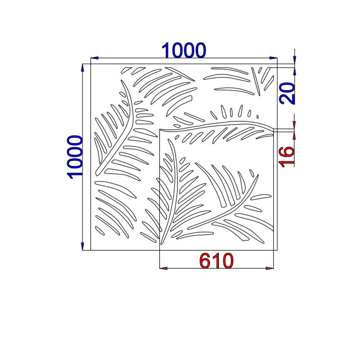 Designový plech Vzor L005