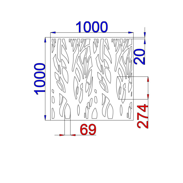 Designový plech Vzor T005