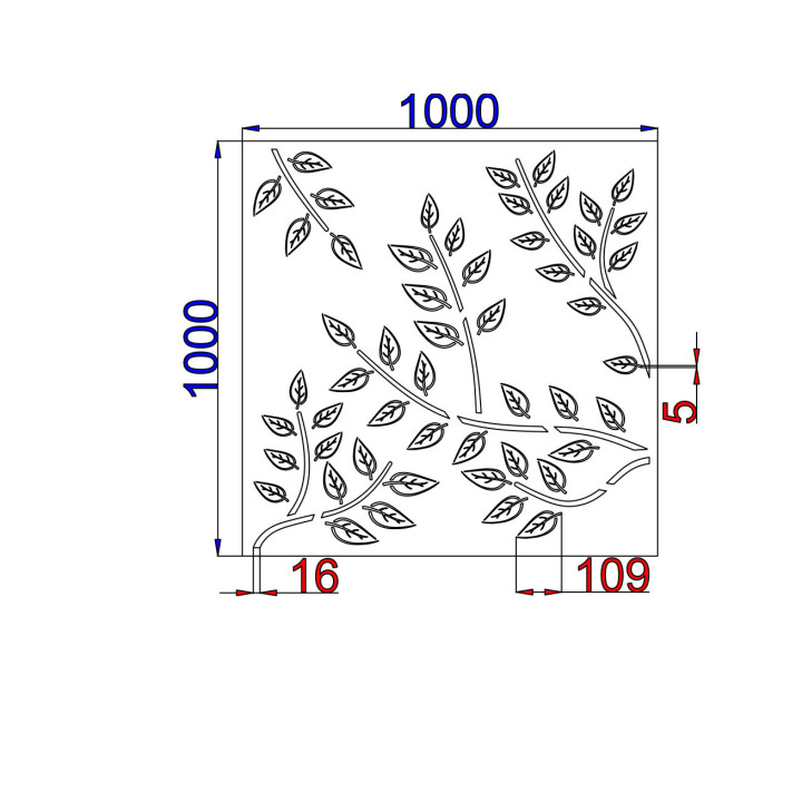 Designový plech Vzor T002
