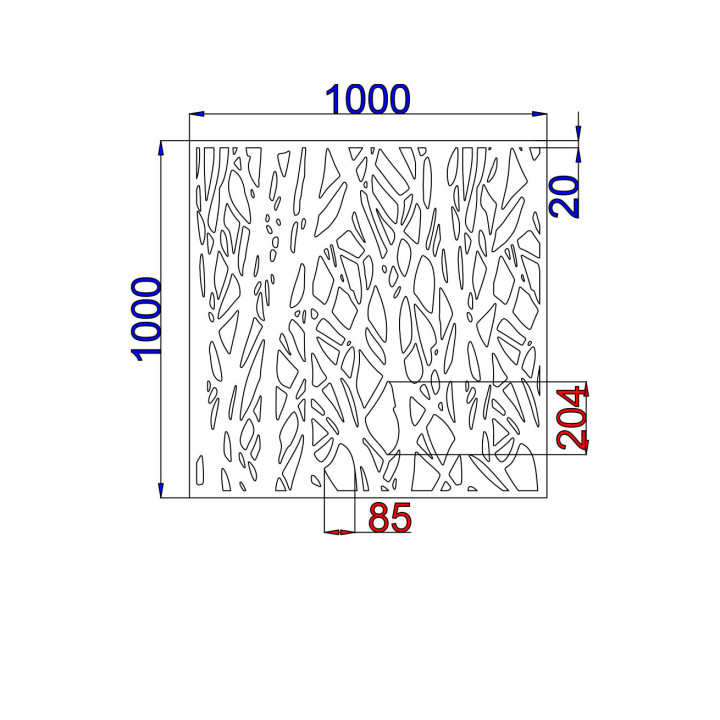 Designový plech Vzor A005