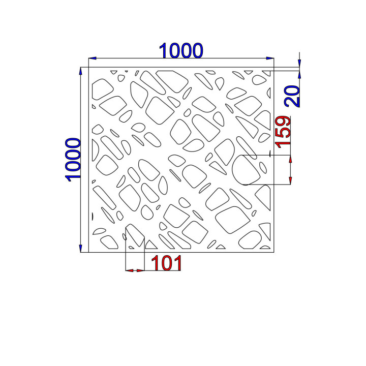 Designový plech Vzor A018
