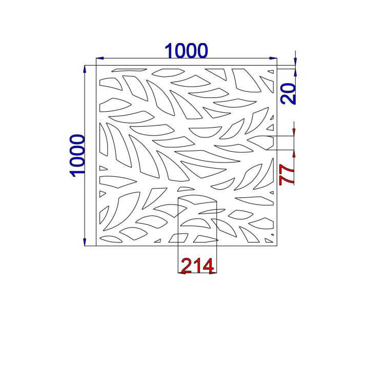 Designový plech Vzor A022