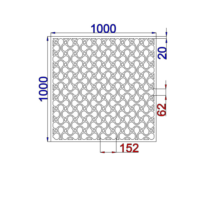 Designový plech Vzor A040