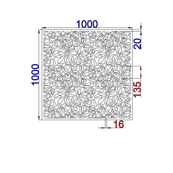 Designový plech Vzor A041