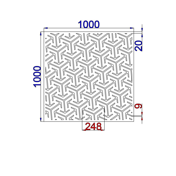 Designový plech Vzor A043