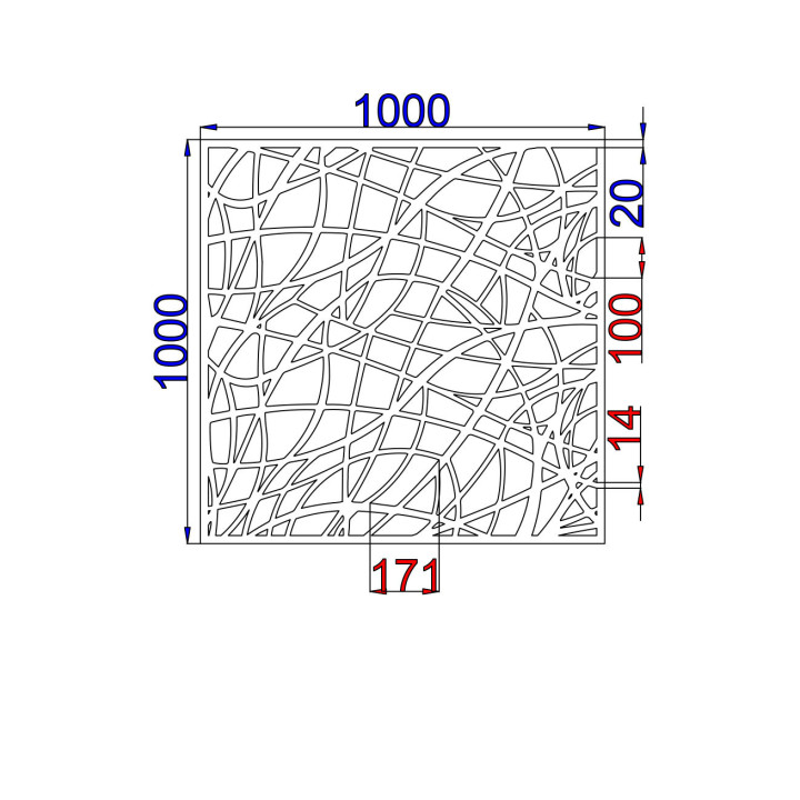 Designový plech Vzor C005