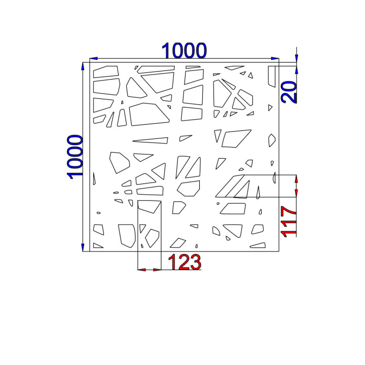 Designový plech Vzor C006