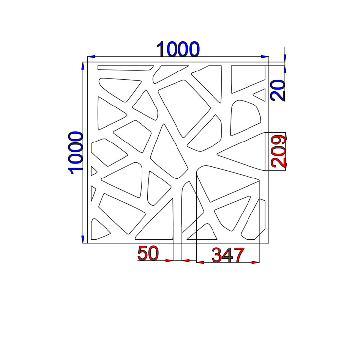 Designový plech Vzor C008