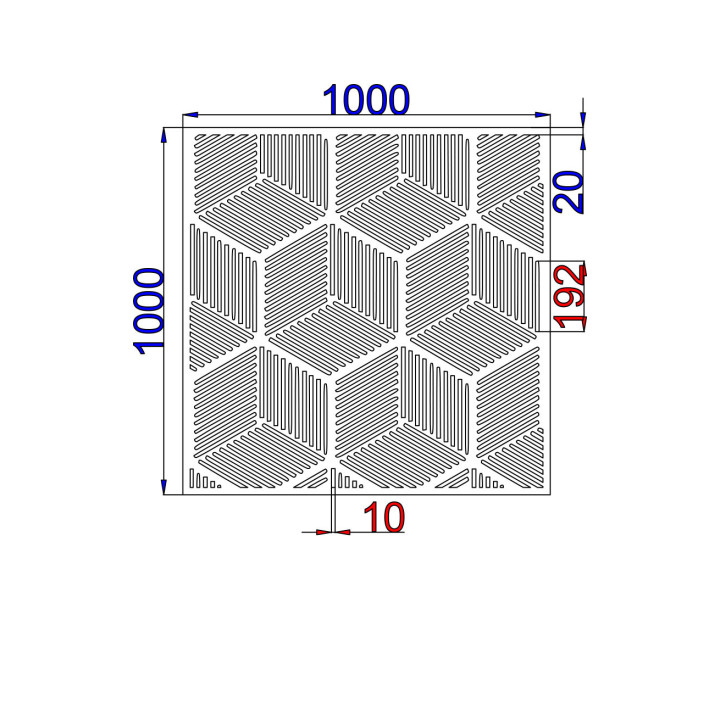 Designový plech Vzor C011