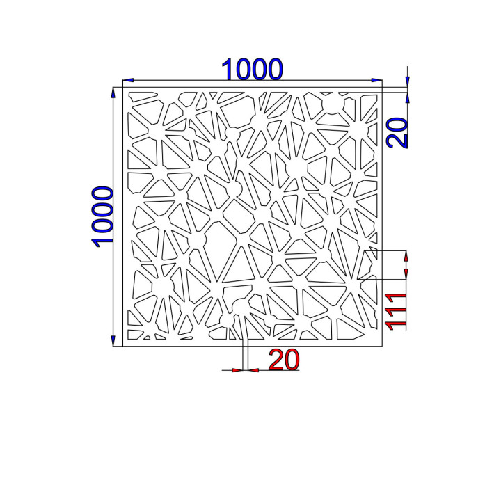 Designový plech Vzor C012