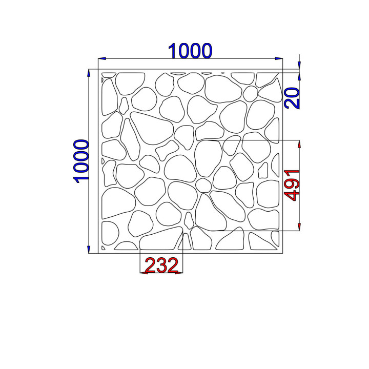 Designový plech Vzor F009
