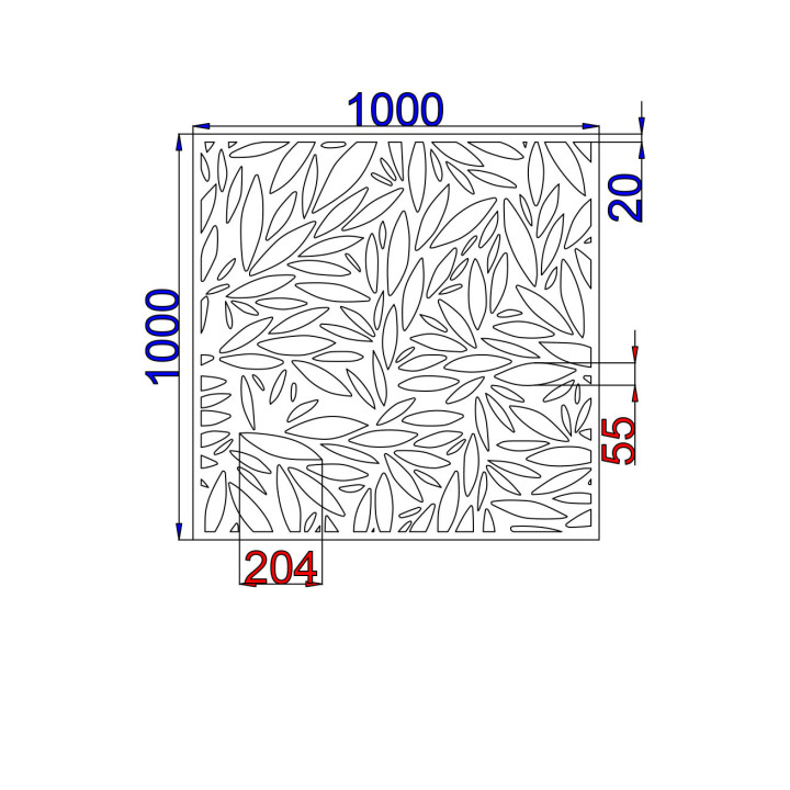 Designový plech Vzor L003