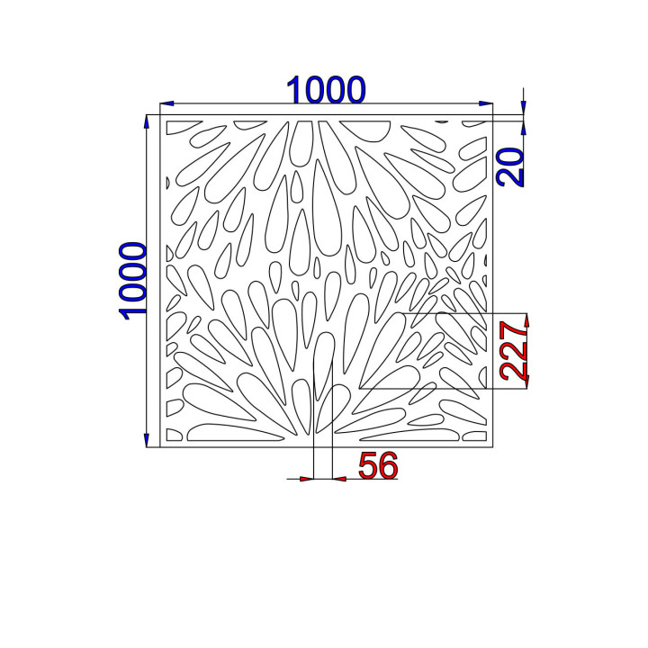 Designový plech Vzor L004