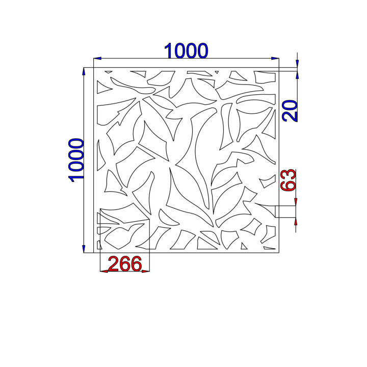 Designový plech Vzor L006