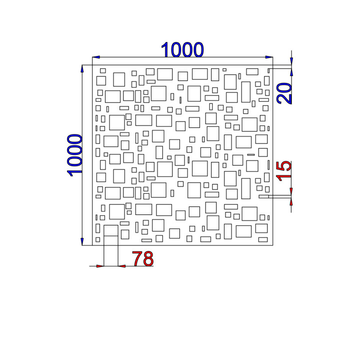 Designový plech Vzor S001