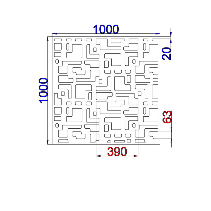 Designový plech Vzor S003
