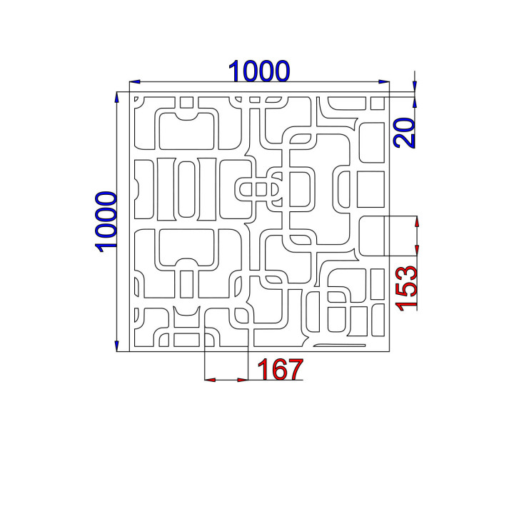 Designový plech Vzor S004