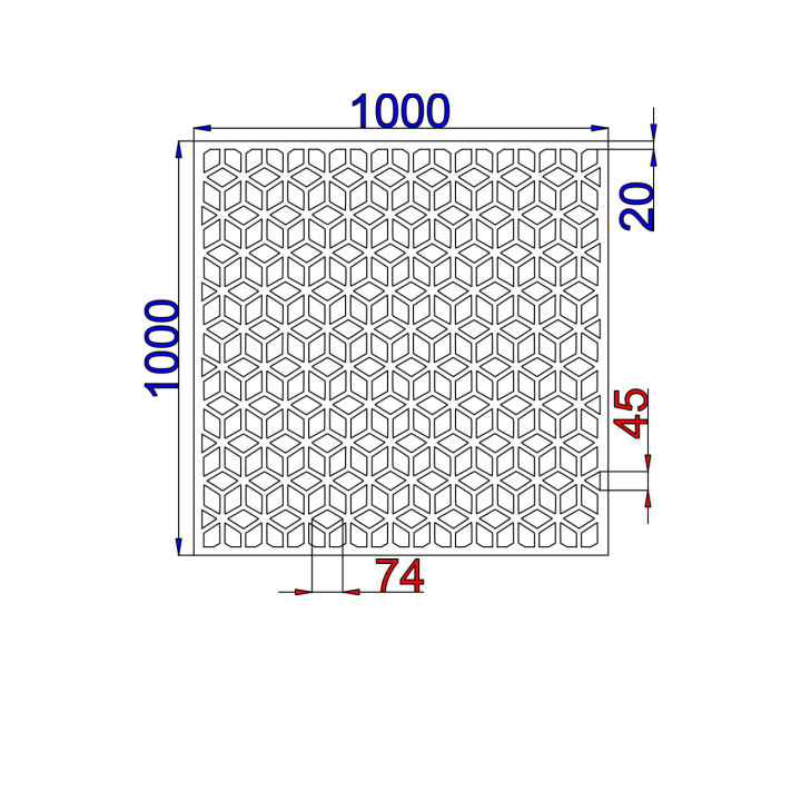 Designový plech Vzor S009