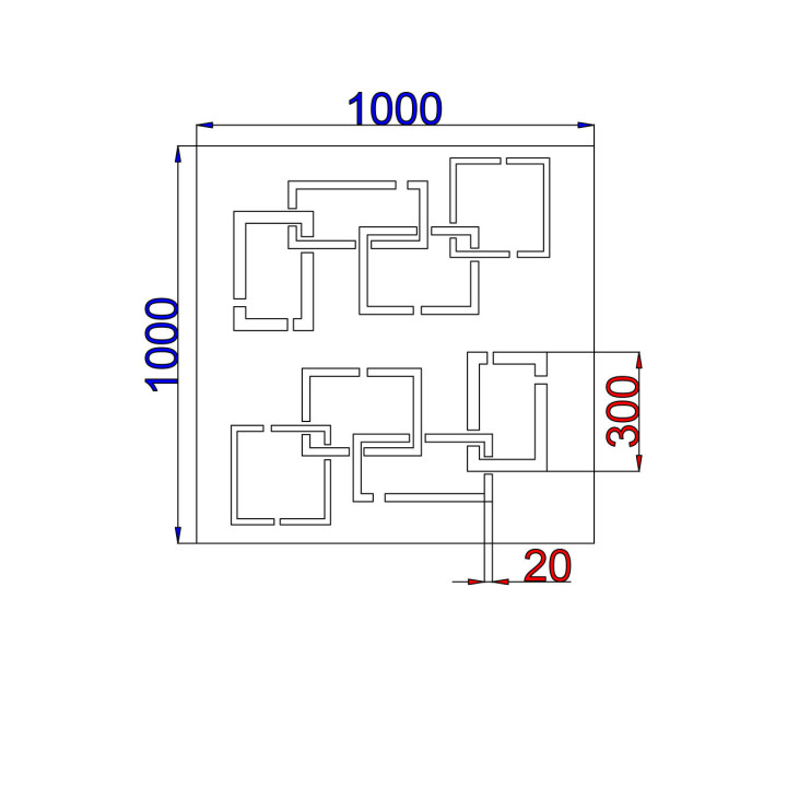 Designový plech Vzor S010