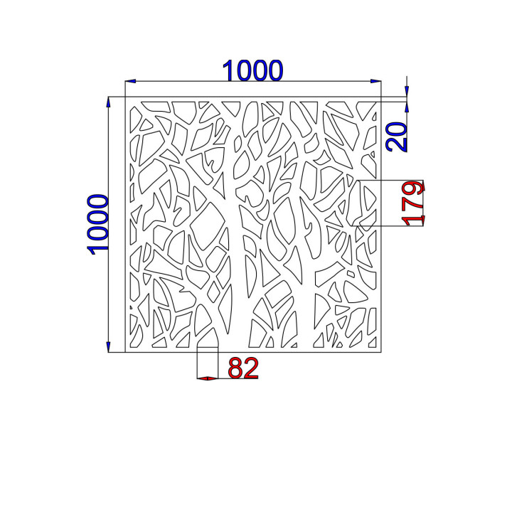 Designový plech Vzor T003