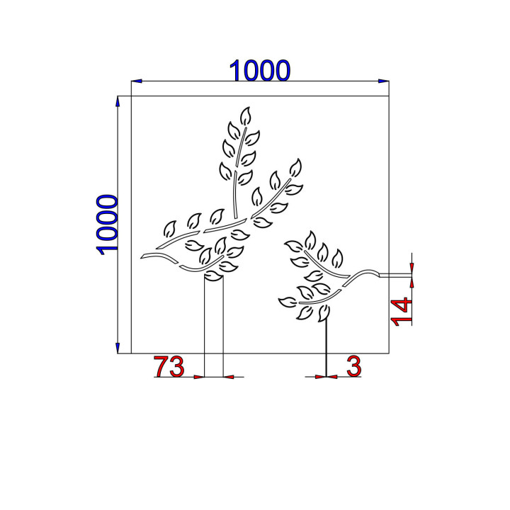 Designový plech Vzor T009