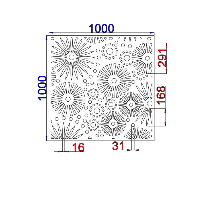 Designový plech Vzor K005