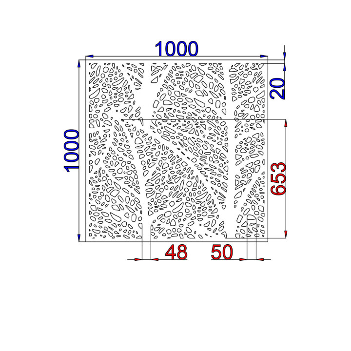 Designový plech Vzor L002