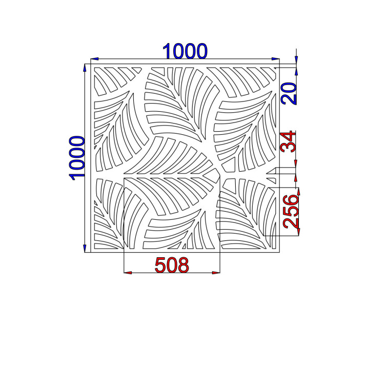 Designový plech Vzor L007