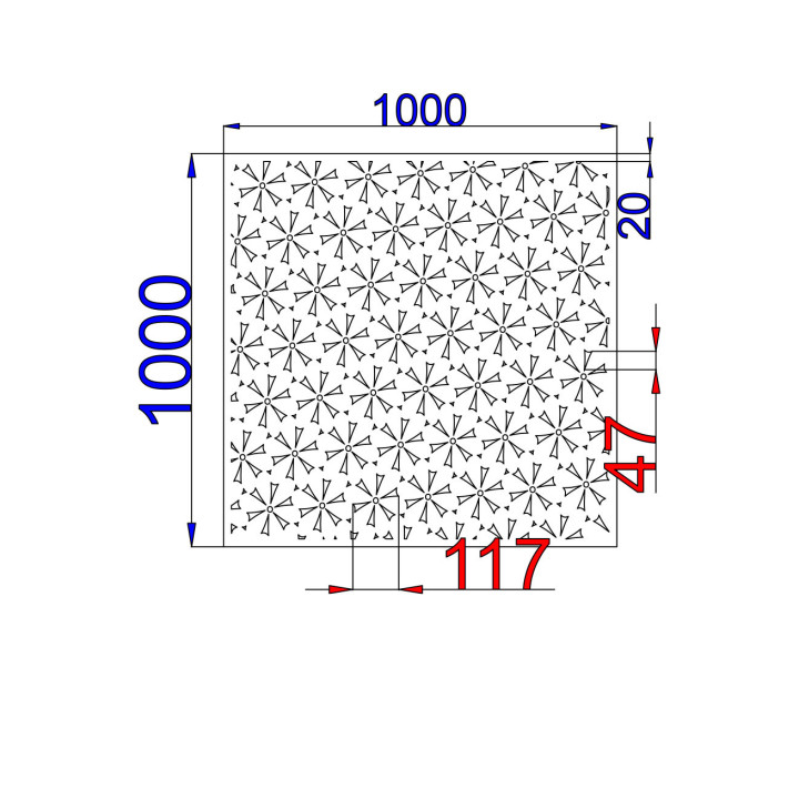 Designový plech Vzor F012