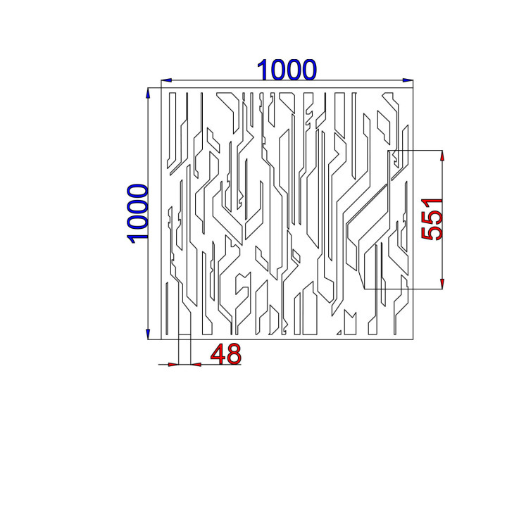 Designový plech Vzor A008