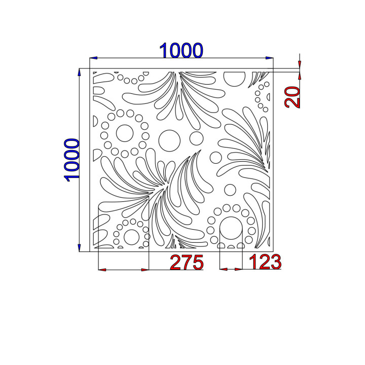 Designový plech Vzor L009