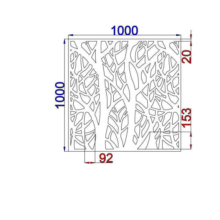 Designový plech Vzor T006