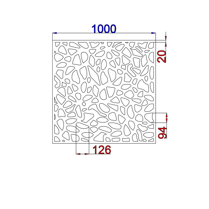 Designový plech Vzor A042