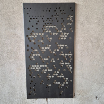 A036 Nerez 3mm 1270 x 655mm Grafitová Metalická Štrukturovaná Matná