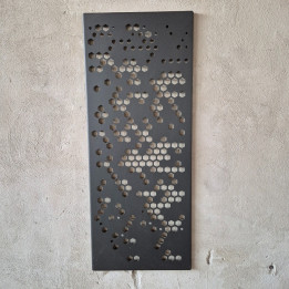 A036/33 Nerez 3mm 1270 x 515mm Grafitová metalická štruktúrovaná matná.