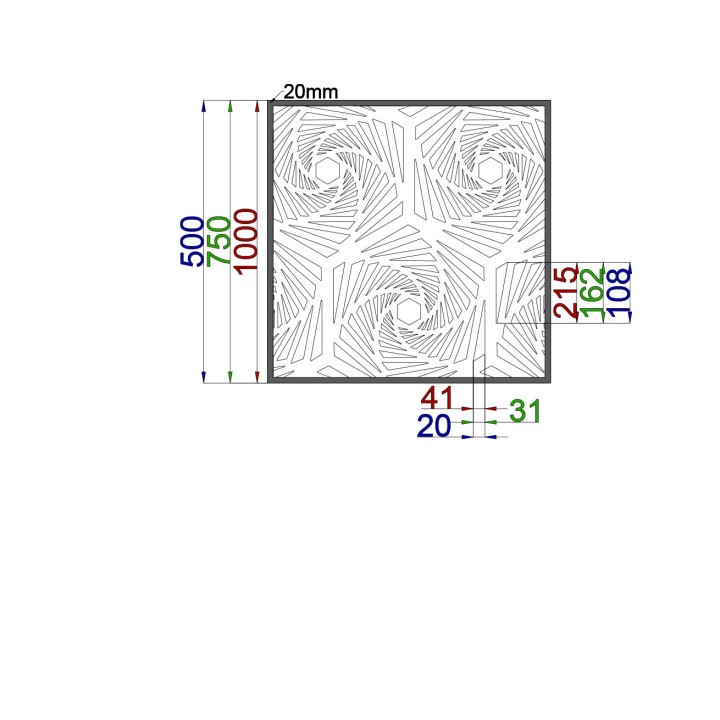 Designový plech Vzor A013