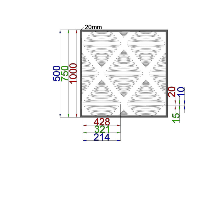 Designový plech Vzor A020