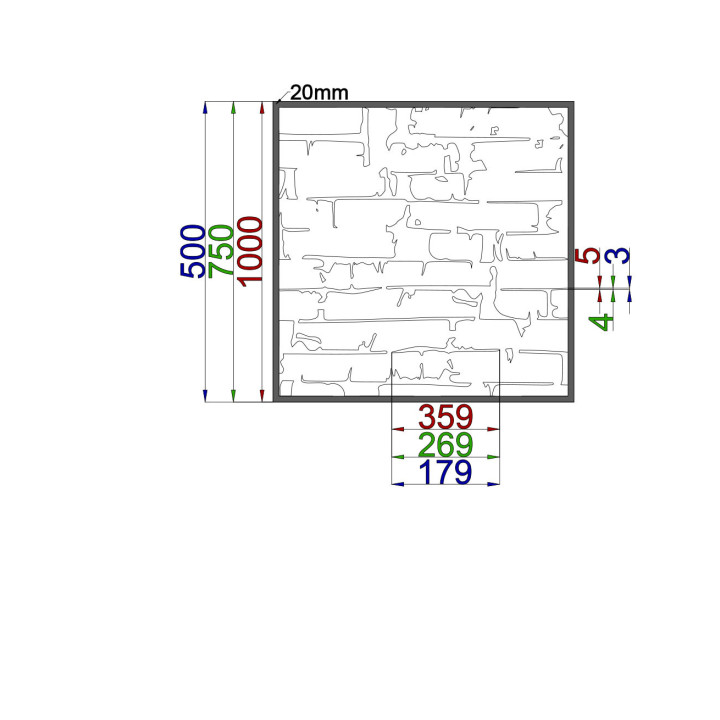 Dizajnový plech Vzor A025