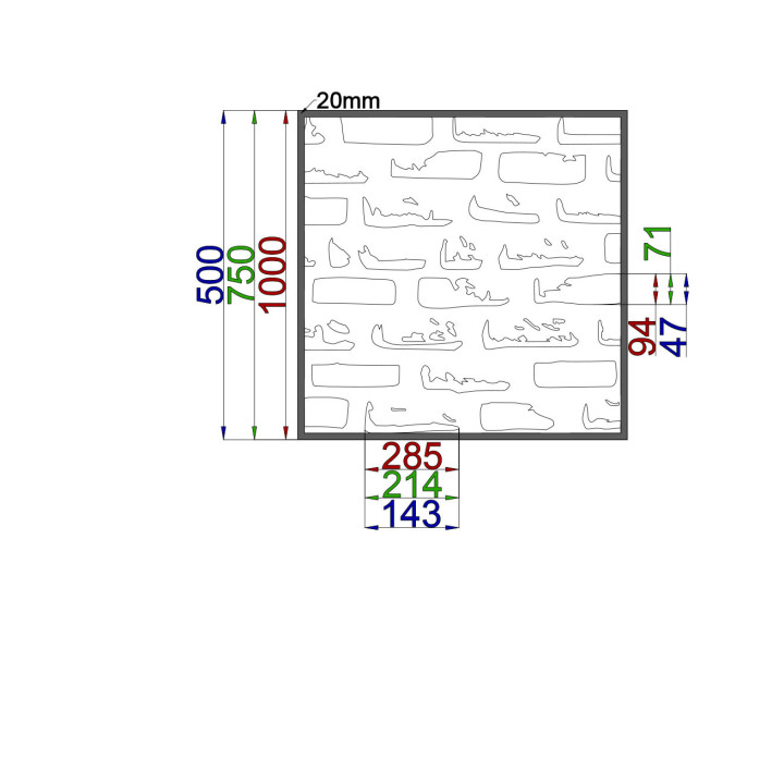 Designový plech Vzor A026