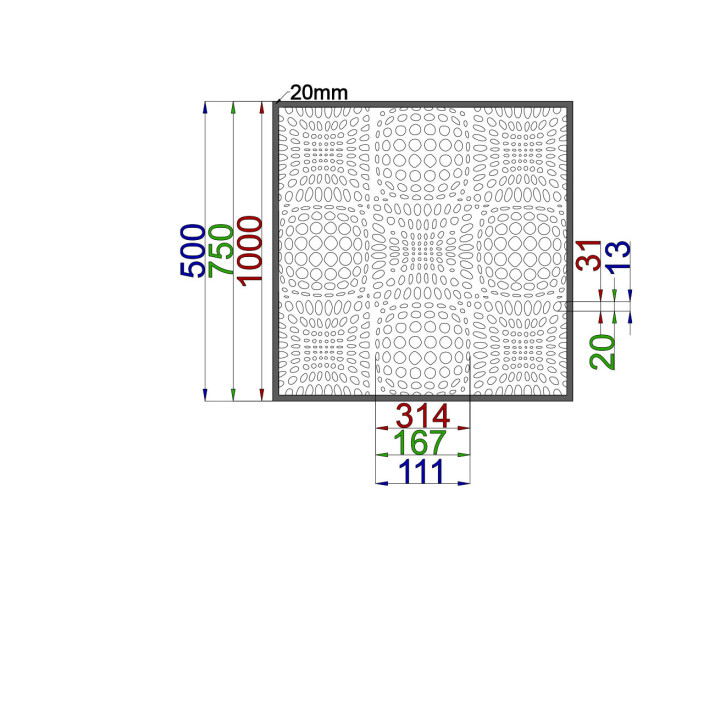 Designový plech Vzor K022