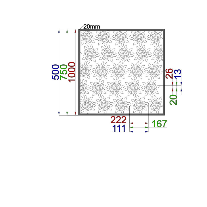 Designový plech Vzor F016