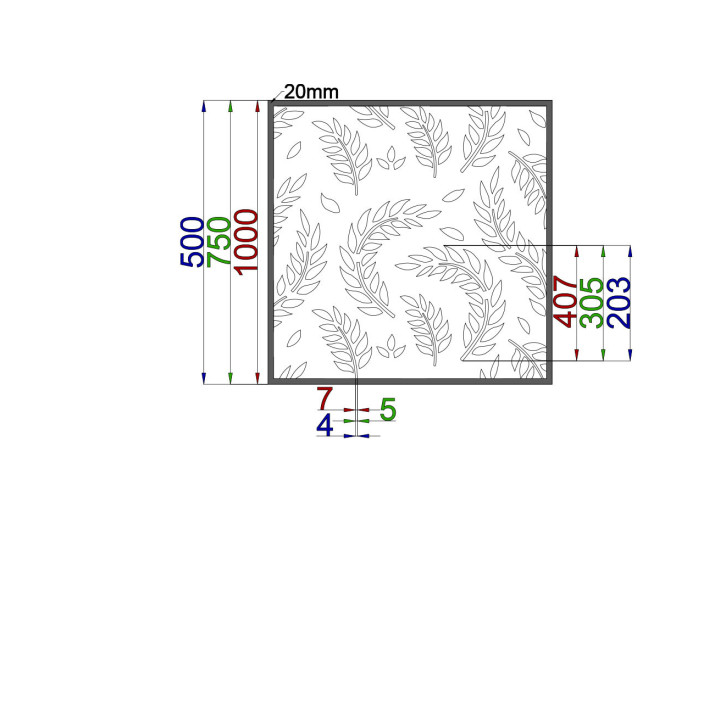 Designový plech Vzor L016