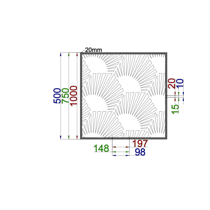 Designový plech Vzor A028