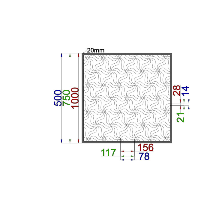 Designový plech Vzor A029