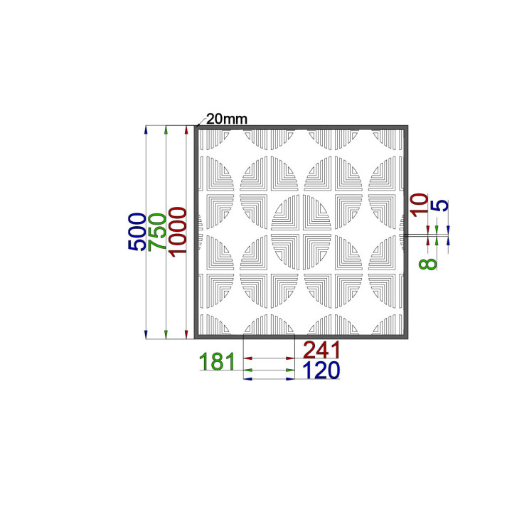 Designový plech Vzor A030