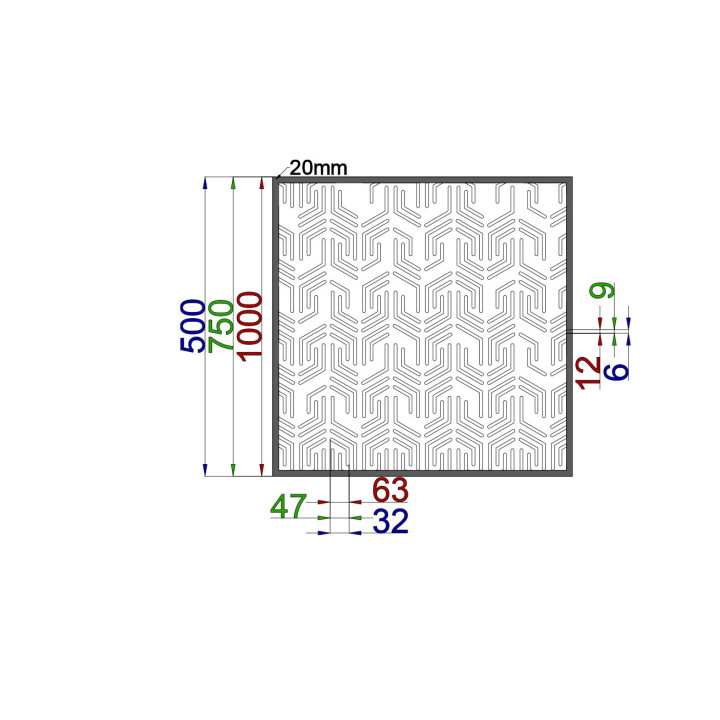 Designový plech Vzor A033