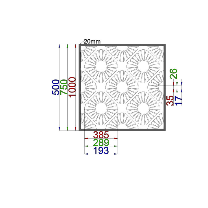 Designový plech Vzor A050
